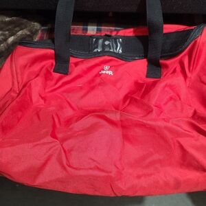Jeep Red Travel Bag